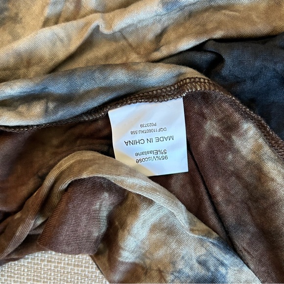 NEW DISSH Sawyer Tie-Dye Midi/Maxi Dress - Taupe Beige Blue - Picture 5 of 10